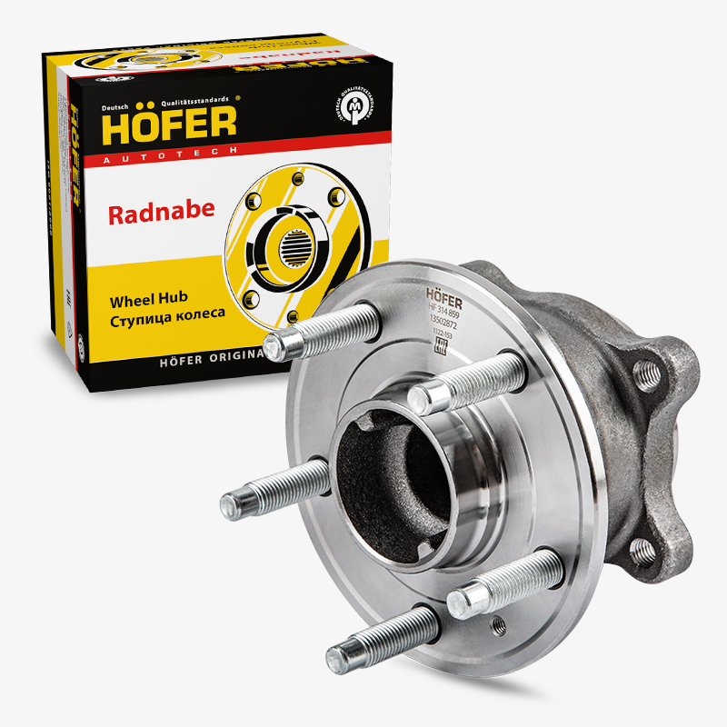 HOFER HF314859 Ступица Chevrolet Cruze (09-), Opel Astra J (10-) R15, ABS, 5x105, задн. в сб. с подш.
