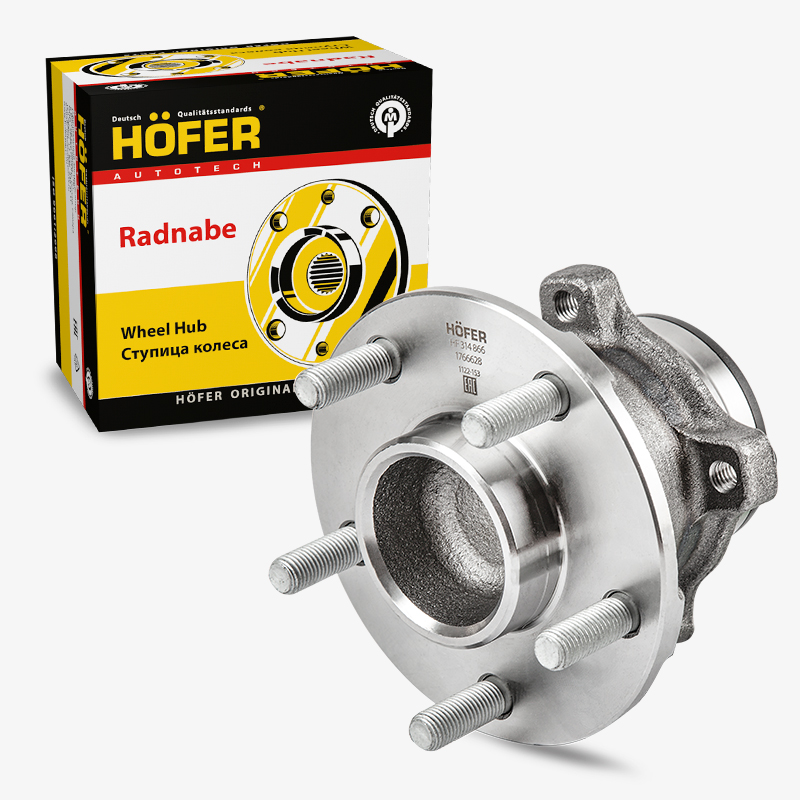 HOFER HF314866 Ступица Ford Focus II (05-) ABS задн. в сб. с подш.