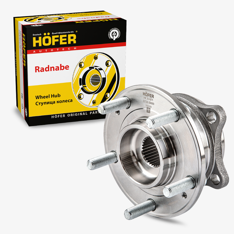 HOFER HF314871 Ступица Hyundai Santa Fe (00-), ix55 (09-), Kia Sorento II (09-) в сб. с подш.