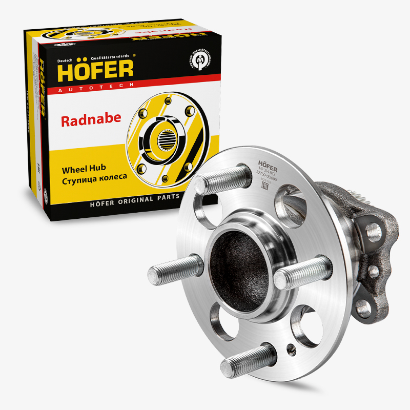HOFER HF314872 Ступица Hyundai Solaris (10-), Kia Rio III (11-) ABS задн. в сб. с подш.