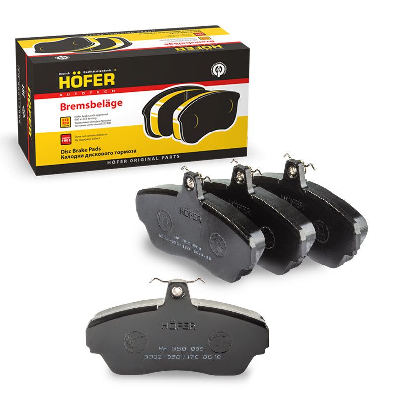 HOFER HF350809 Колодки тормозные дисковые перед