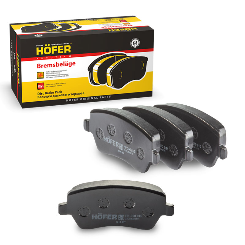 HOFER HF350810 Колодки тормозные дисковые перед