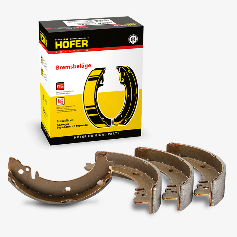 HOFER HF350920 Колодки торм. Лада 2101 барабан.