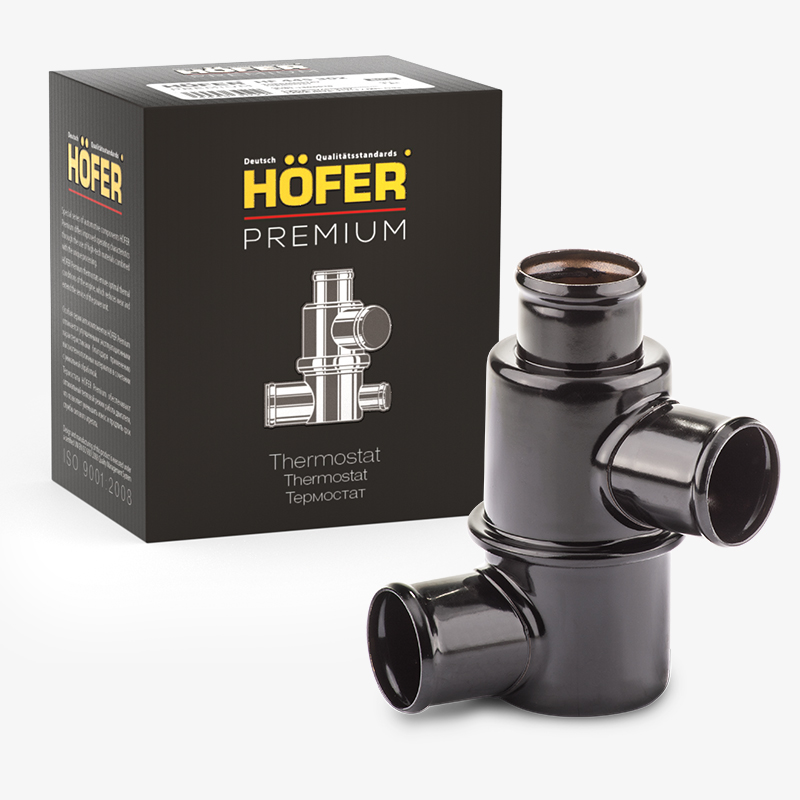 HOFER HF445302 Термостат ВАЗ 2101 Premium корпус нерж.сталь (80°С)