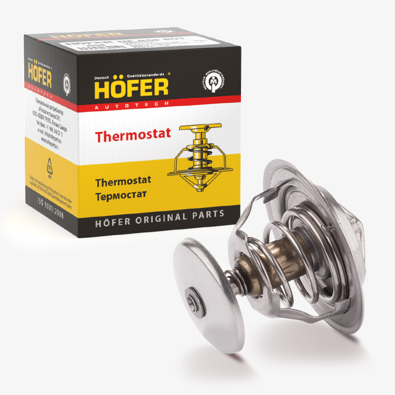 HOFER HF445807 Термостат ТС 107-05 ГАЗ, УАЗ (82°С)