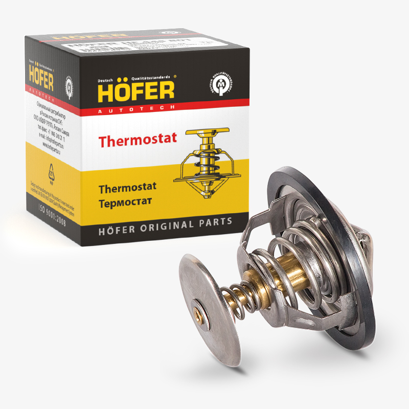 HOFER HF445808 Термостат ТС 107-04 ГАЗ, УАЗ (87°С)