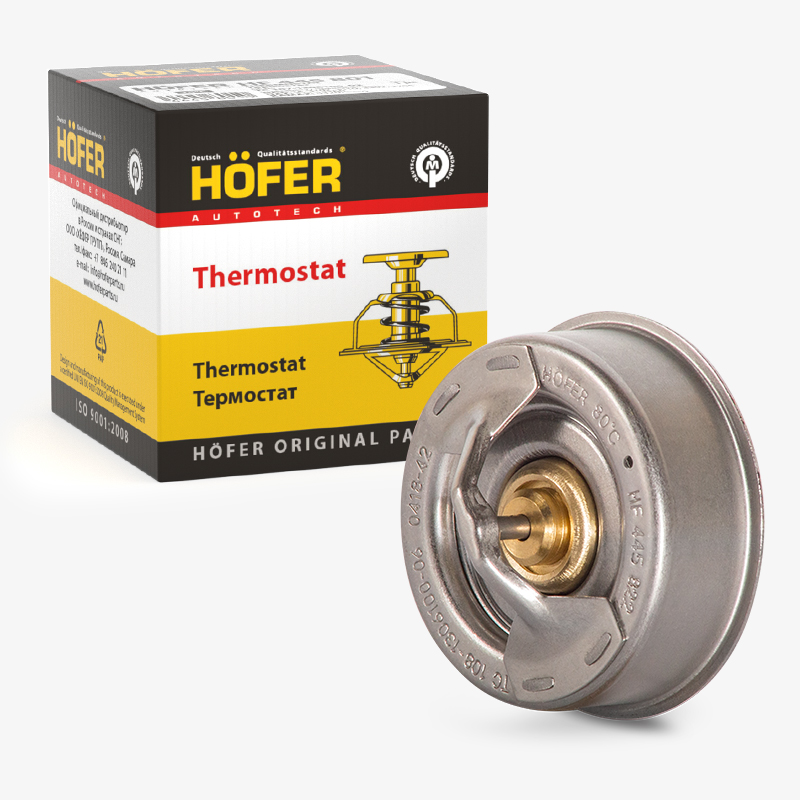HOFER HF445822 Термостат ТС 108-06 УАЗ (80°С)