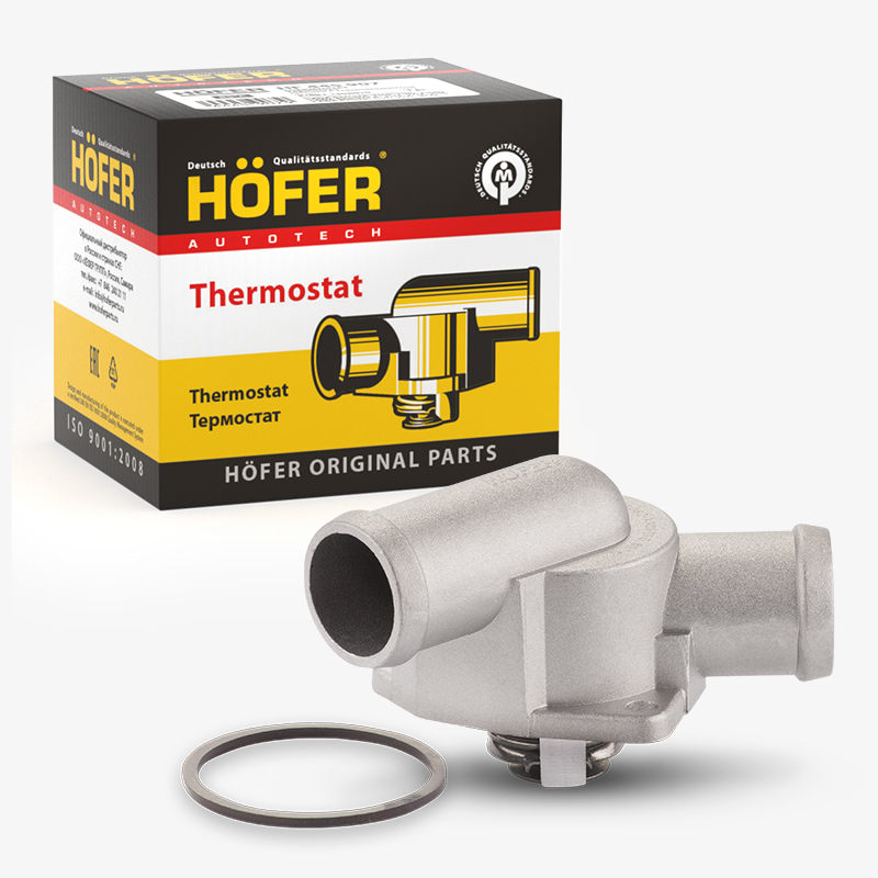 HOFER HF445907 Термостат ВАЗ 21082 крышка с термоэлементом (85°С)