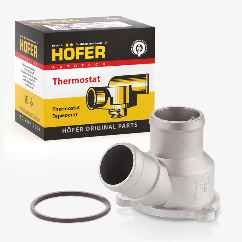 HOFER HF445909 Термостат ВАЗ 1118 крышка с термоэлементом (85°С)