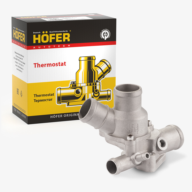 HOFER HF445910 Термостат ВАЗ 1118 в сборе (85°С)