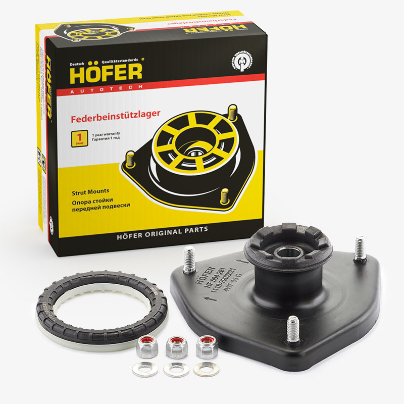 HOFER HF564261 Опора передней стойки 1118 с подшипником