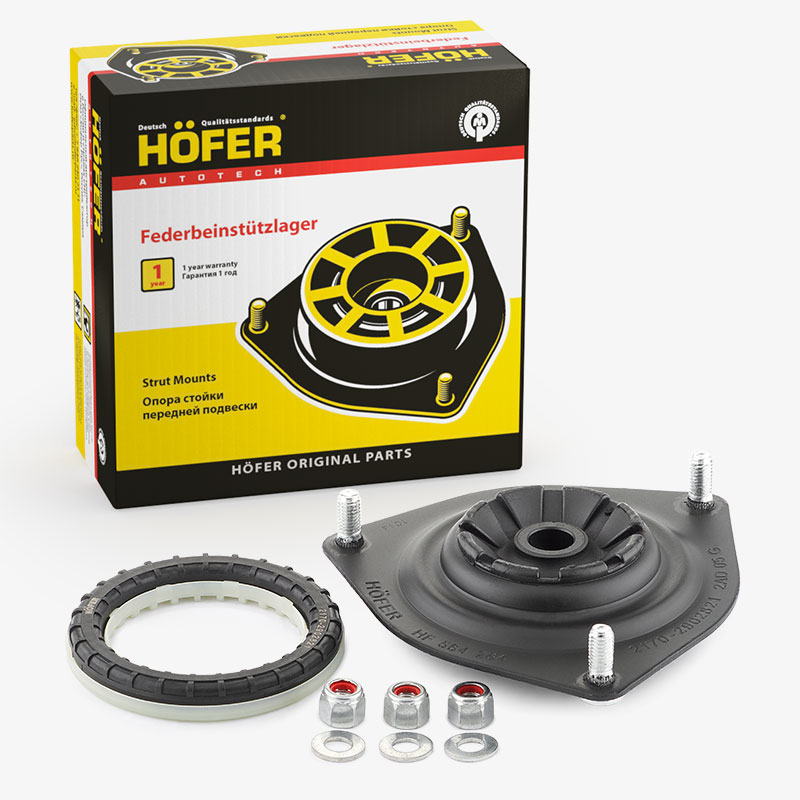 HOFER HF564264 Опора передней стойки 2170 с подшипником