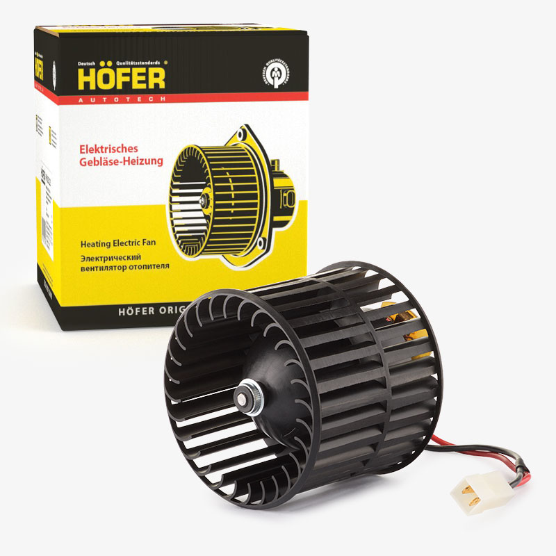 HOFER HF625225 Эл.вентилятор отопителя ГАЗ 3302 (03-) н/о