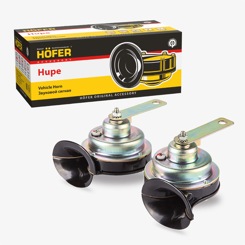 HOFER HF651702 Сигнал звуковой ГАЗ-24 (улитка) d=90мм, 12V, 2шт