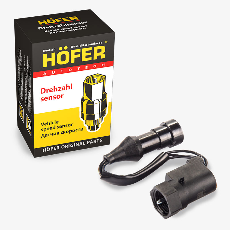 HOFER HF750159 Датчик скорости ГАЗ 3302 дв. 406 (6 имп) круглый разъём с проводом