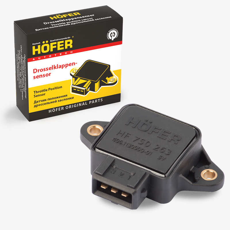 HOFER HF750263 Датчик положения дроссельной заслонки ГАЗ, УАЗ (дв. ЗМЗ 405, 406, 409)