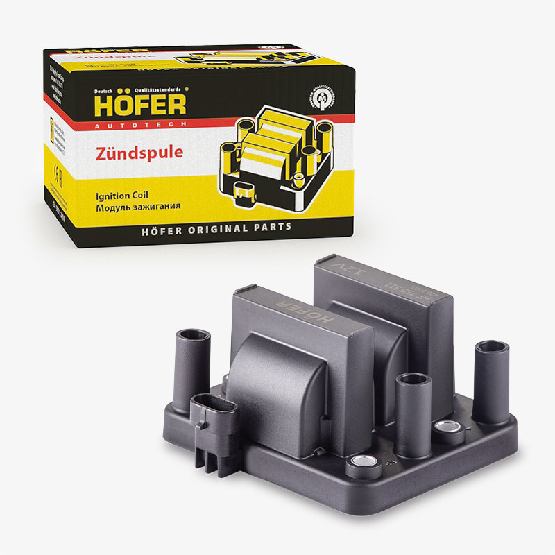 HOFER HF750311 Катушка зажигания ГАЗ с дв. УМЗ 4216, ЗАЗ Сенс (408.3705)