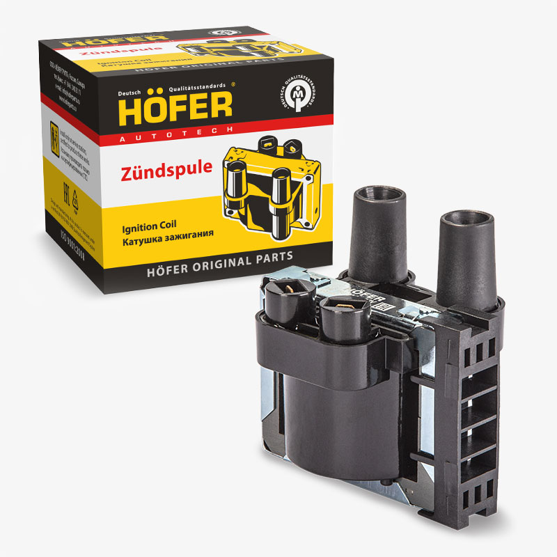 HOFER HF750314 Катушка зажигания ГАЗ с дв.ЗМЗ-406 (406.3705)