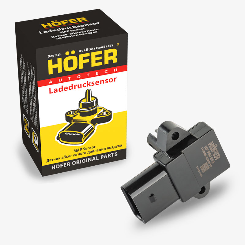 HOFER HF750813 Датчик давления и темпер. наддув. воздуха ГАЗель-Бизнес (дв. УМЗ 4213,4216)