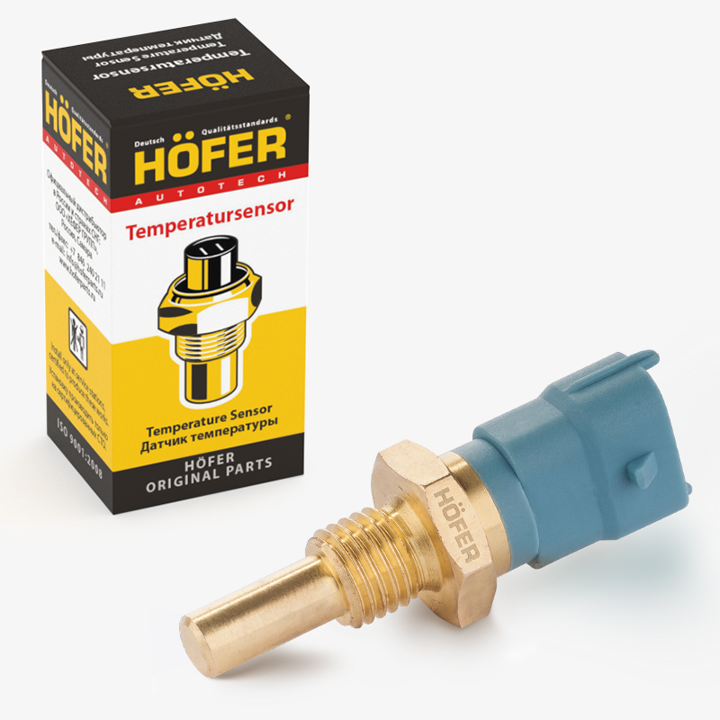 HOFER HF750939 Датчик температуры охлаж. жид. ГАЗ, УАЗ дв. ЗМЗ-405,409 (Евро-3)