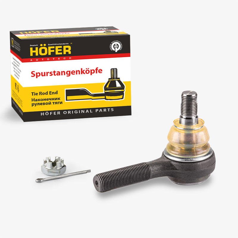 HOFER HF812047 Наконечник рулевых тяг ГАЗ 3302, 2705, 2217 левый
