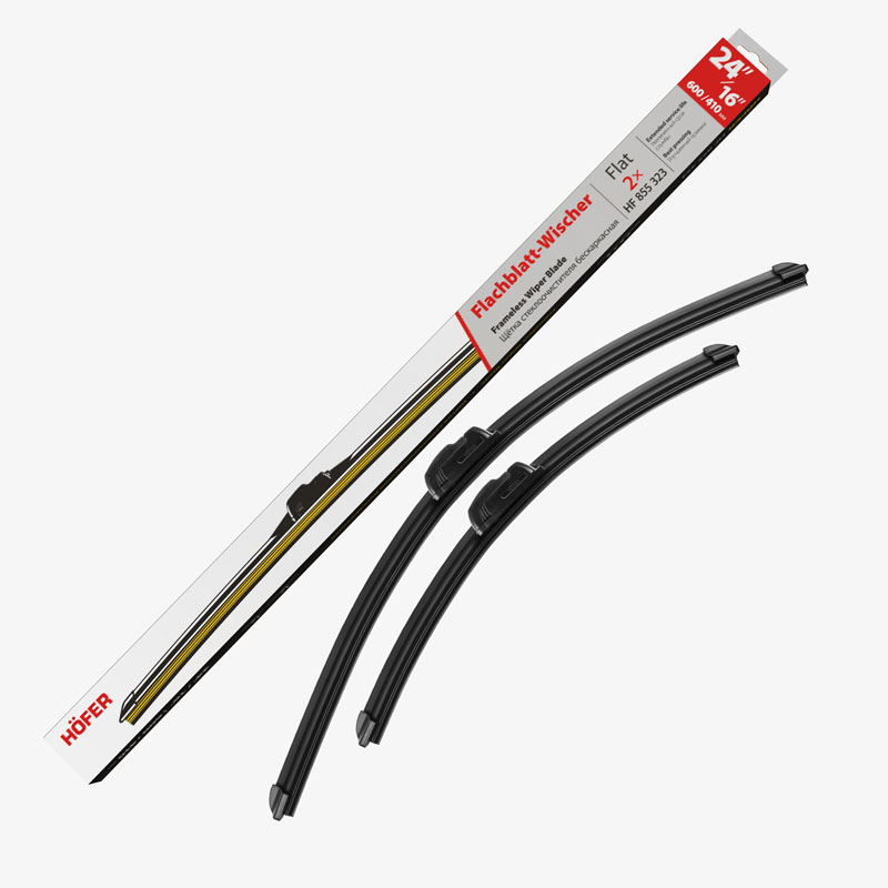HOFER HF855323 Щетка стеклооч бескаркасная 600мм/410мм к-т  HOFER  HF855323