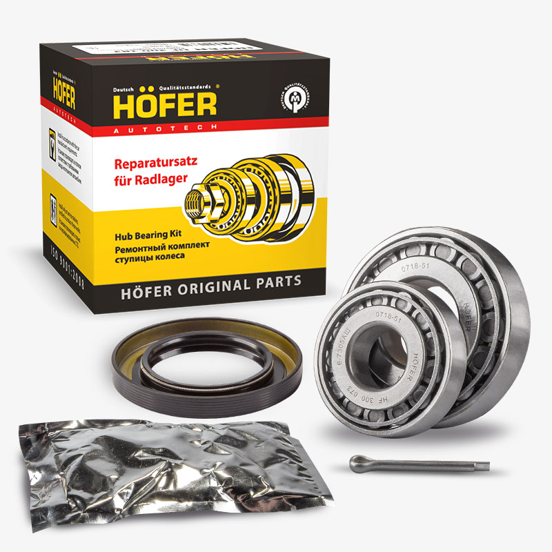 HOFER HF300191 Ремкомплект ступицы переднего колеса ГАЗ 3302