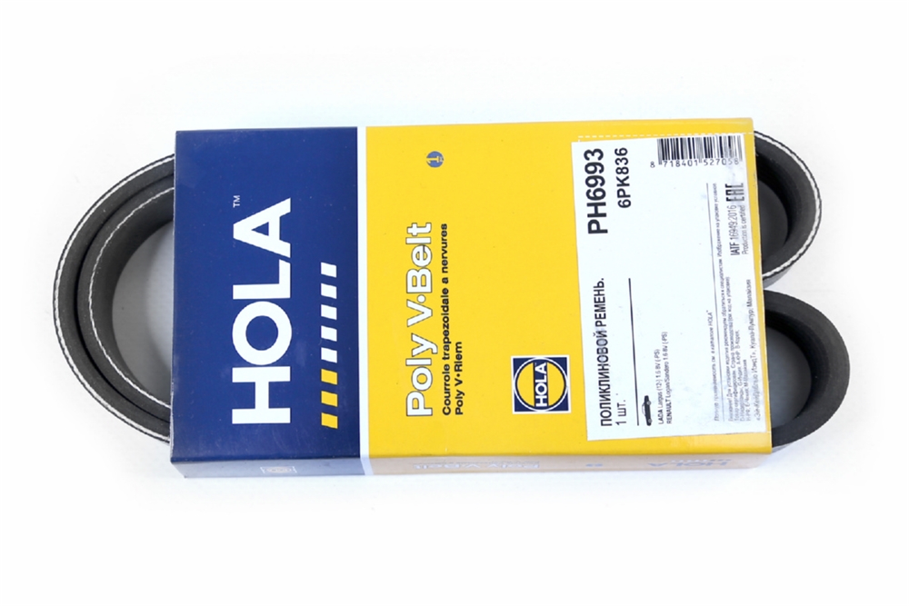 HOLA PH6993 Ремень п/к 6PK836