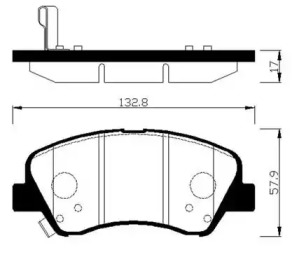 HSB HP0047 Колодки тормозные