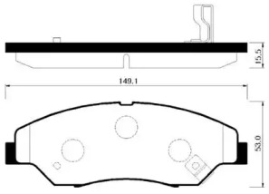 HSB HP1015 Колодки тормозные