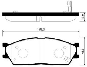 HSB HP1022 Колодки тормозные