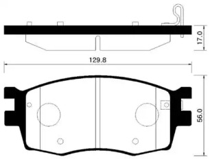 HSB HP1034 Колодки тормозные