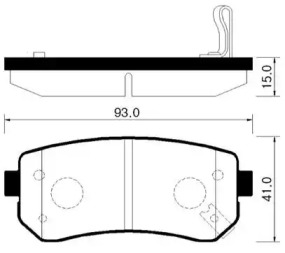 HSB HP1035 Колодки тормозные