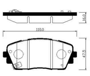 HSB HP1047 Колодки тормозные