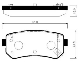 HSB HP1048 Колодки тормозные дисковые KIA: MORNING