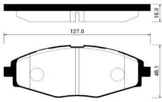 HSB HP2002 Колодки тормозные