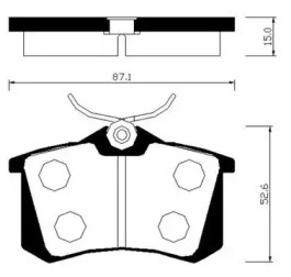 HSB HP3010 Колодки тормозные