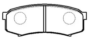 HSB HP5037 Колодки тормозные дисковые TOYOTA: LAND CRUISER (FJ80, FZJ80) 90.1-