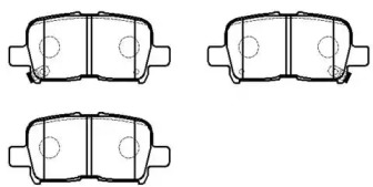 HSB HP5092 Колодки тормозные дисковые ACURA: TRUCK 01-02   HONDA: TRUCK 01-04