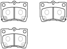 HSB HP5174 Колодки тормозные дисковые TOYOTA: Crown 03.12-   LEXUS: GS430 06-: LEXUS: IS200, 250, GS300, 430
