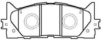 HSB HP5242 Колодки тормозные дисковые передн TOYOTA:CAMRY седан 01.06-