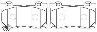 HSB HP5248 Колодки тормозные дисковые INFINITI: G37 SPORT 2008, FX35, 45, 50