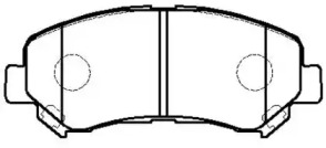 HSB HP5255 Колодки тормозные дисковые передн NISSAN: QASHQAI 07-