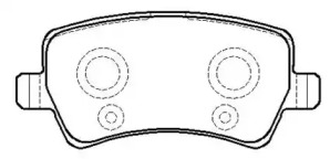HSB HP5257 Колодки тормозные дисковые задн задн FORD: GALAXY 06 -, MONDEO IV 07 -, MONDEO IV Turnier 07 -, S-MAX 06 -   VOLVO: S80 II 06 -, V70 II универсал 00 -