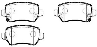 HSB HP5268 Колодки тормозные дисковые OPEL: Astra G