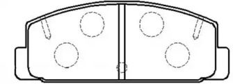 HSB HP8275 Колодки тормозные дисковые MAZDA: RX-7 84