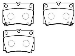 HSB HP8305 Колодки тормозные дисковые MITSUBISHI: MONTERO SPORT 96.9-