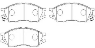 HSB HP8371 Колодки тормозные дисковые NISSAN: SUNNY (B15) 98.10