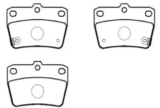 HSB HP8508 Колодки тормозные дисковые TOYOTA: RAV-4 94.5-
