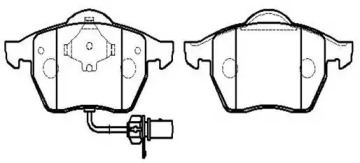 HSB HP8539 Колодки тормозные дисковые VW: Sharan 00-